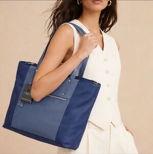 London Fog Navy Messager Bag  100th Anniversary